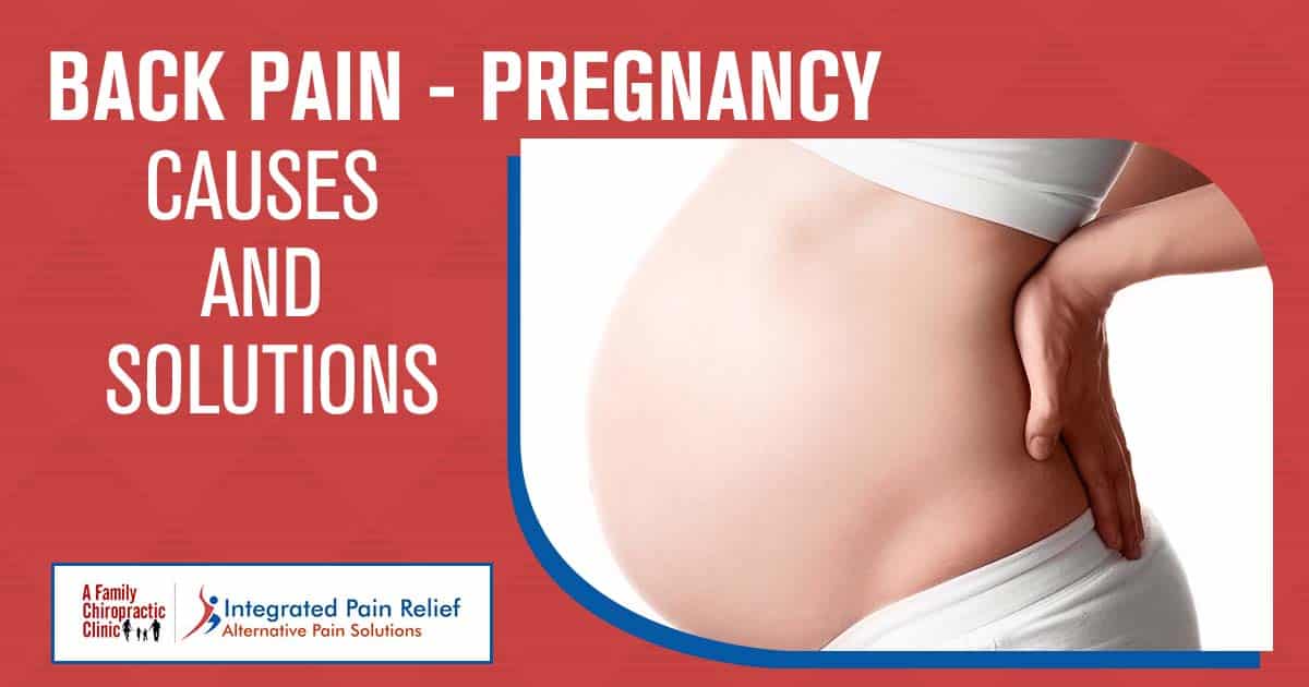 Image of Pregnant woman with back pain. Pregnancy is a time of joy and anticipation, but it can also bring on uncomfortable back pain. With all the changes that are happening in your body, it's hard to find relief and enjoy the moments of pregnancy. The pain from backaches can be relentless and frustrating, leaving you unable to keep up with day-to-day tasks, let alone enjoying this special time with your family. At A Family Chiropractic Center, our experienced team of chiropractors understands how to help you manage your back pain safely during pregnancy. We provide natural solutions tailored specifically to you so you can take back control of your body and focus on what matters most - enjoying this magical time with your family.