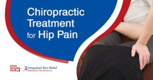 An image depicting women stretching their hip muscles, set within 'A Family Chiropractic Clinic.' The image emphasizes 'Chiropractic Treatment for Hip Pain.' This alt text complements the page's context by illustrating chiropractic care targeted at addressing hip pain through stretching exercises.