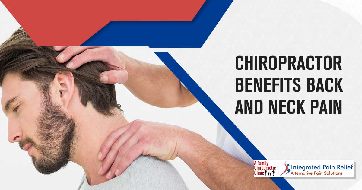 Image of Side view of a man getting the neck adjustment done. Back and neck pain can be unbearable and can have a serious impact on your quality of life. Unfortunately, many people don't know the lasting benefits of chiropractic care. Living with constant pain can take its toll - on physical, emotional, and mental health - with no end in sight. It's easy to feel helpless and hopeless when there's no relief in sight. The Family Chiropractic Center is here to help! Our team of experienced chiropractors provides effective treatment for acute and chronic back and neck pain. Get the relief you deserve today with chiropractic care!