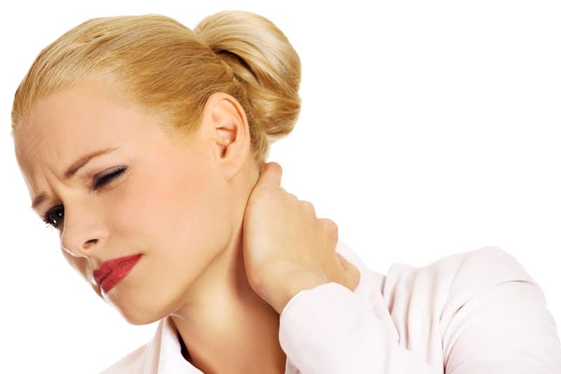 Woman with Neck Pain